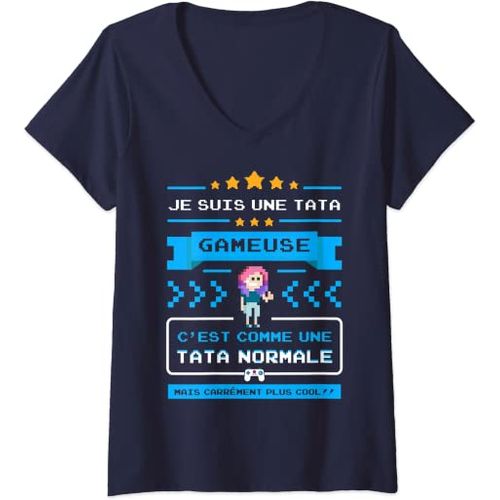 T Shirt Femme Geek Tata Gameuse