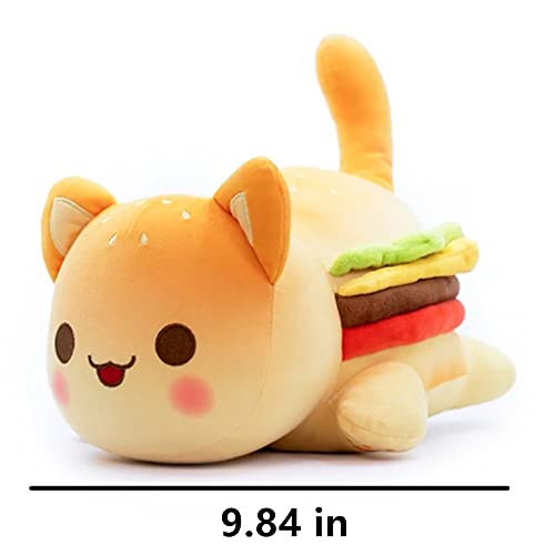 Peluche Chat Hamburger Kawaii - Doudou Fast-Food