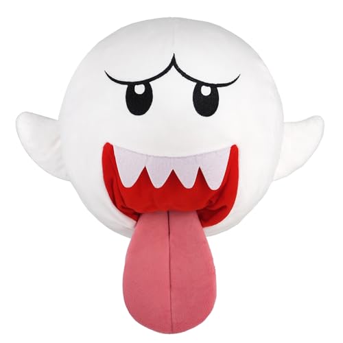 Peluche Grand Boo 27cm - Doudou Super Mario