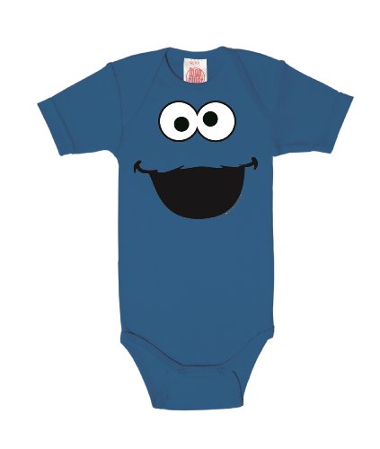 Body Bébé Macaron le Glouton – Rue Sésame – Coloris Bleu