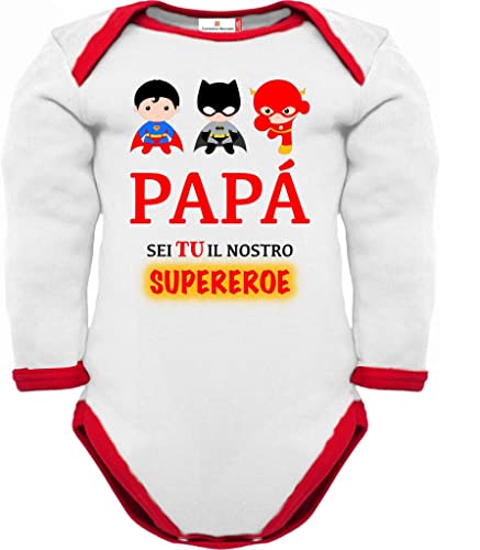 Body Bébé Super-Héros - Hommage aux Parents - 6 Tailles