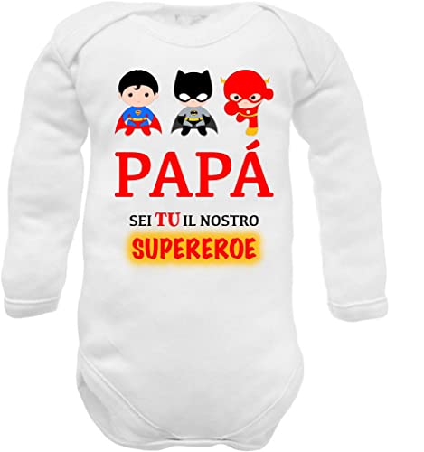 Body Bébé Super-Héros - Hommage aux Parents - 6 Tailles