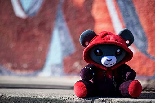 Peluche Ember Nounours Punk 28cm - Doudou Ours Gothique