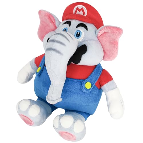 Peluche Mario Éléphant 27cm - Doudou Super Mario Wonder