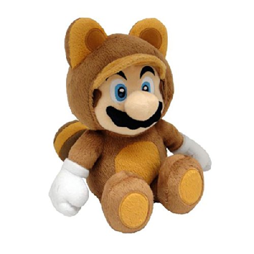 Peluche Tanooki Mario 21cm - Doudou Nintendo