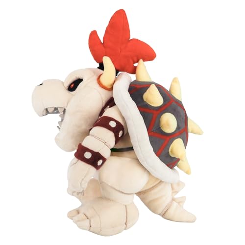 Peluche Bowser Squelette 32cm - Doudou Super Mario