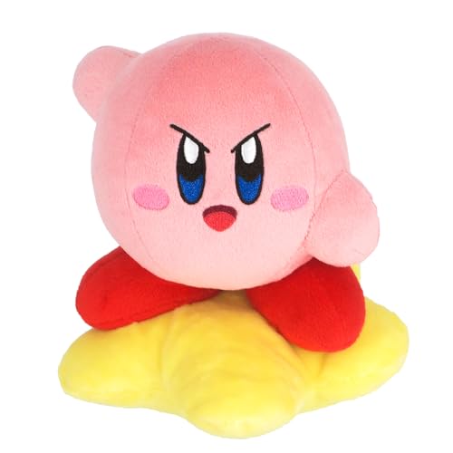 Peluche Kirby sur Étoile Warp 17cm - Doudou Nintendo