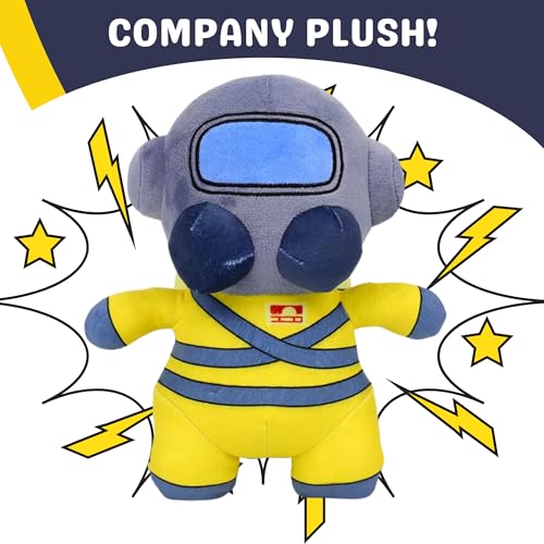 Peluche Monstre Employé Jaune - Doudou Anti-Stress Gaming